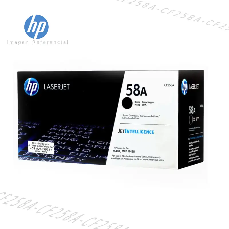 Toner HP 58A Negro (CF258A) para impresoras HP LaserJet Pro M304, M404, M428