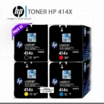 Cartuchos de tóner HP Pack 414X W2020X W2021X W2022X W2023X negro cian magenta amarillo de alto rendimiento
