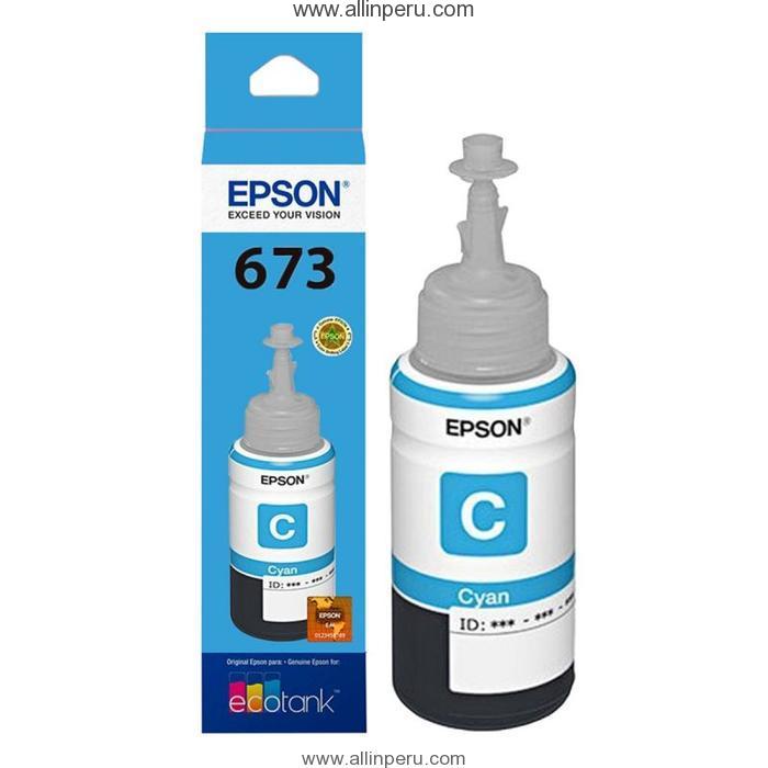 Tinta Epson T673220-AL Cian    673