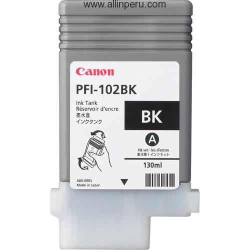Tinta Canon PFI-102BK Negro