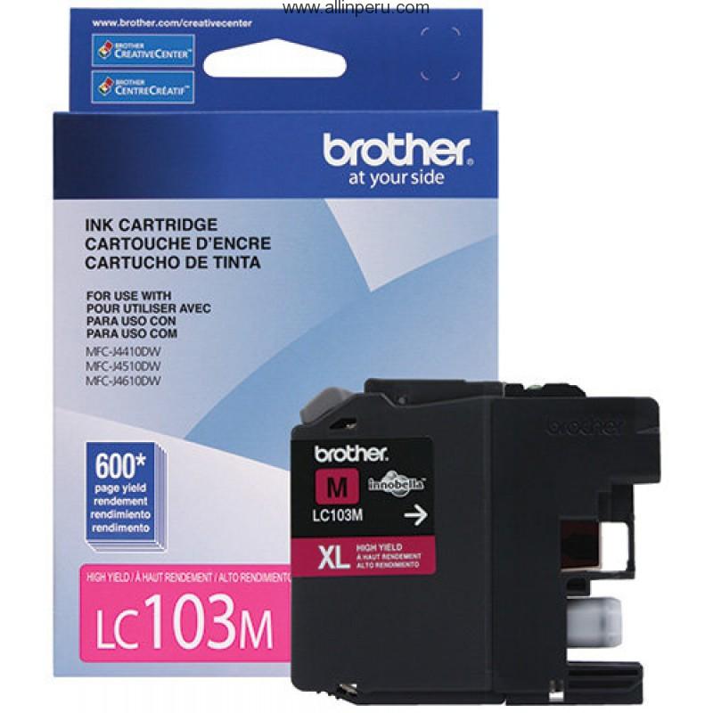 TINTA BROTHER LC-103M MAGENTA MFC-J4510DW 600 PAG