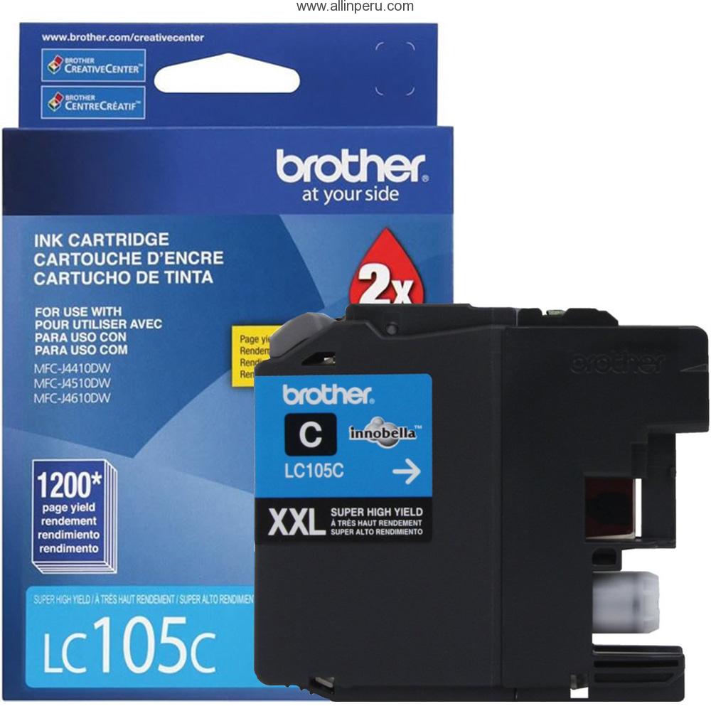 TINTA BROTHER LC-105C CIAN MFC-J4510DW 1200 PAG