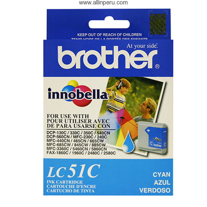 TINTA BROTHER LC-51C MFC-240C CYAN