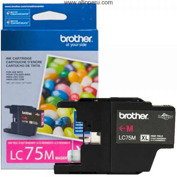 TINTA BROTHER LC-75M MFC-J6710 MAGENTA 600PG