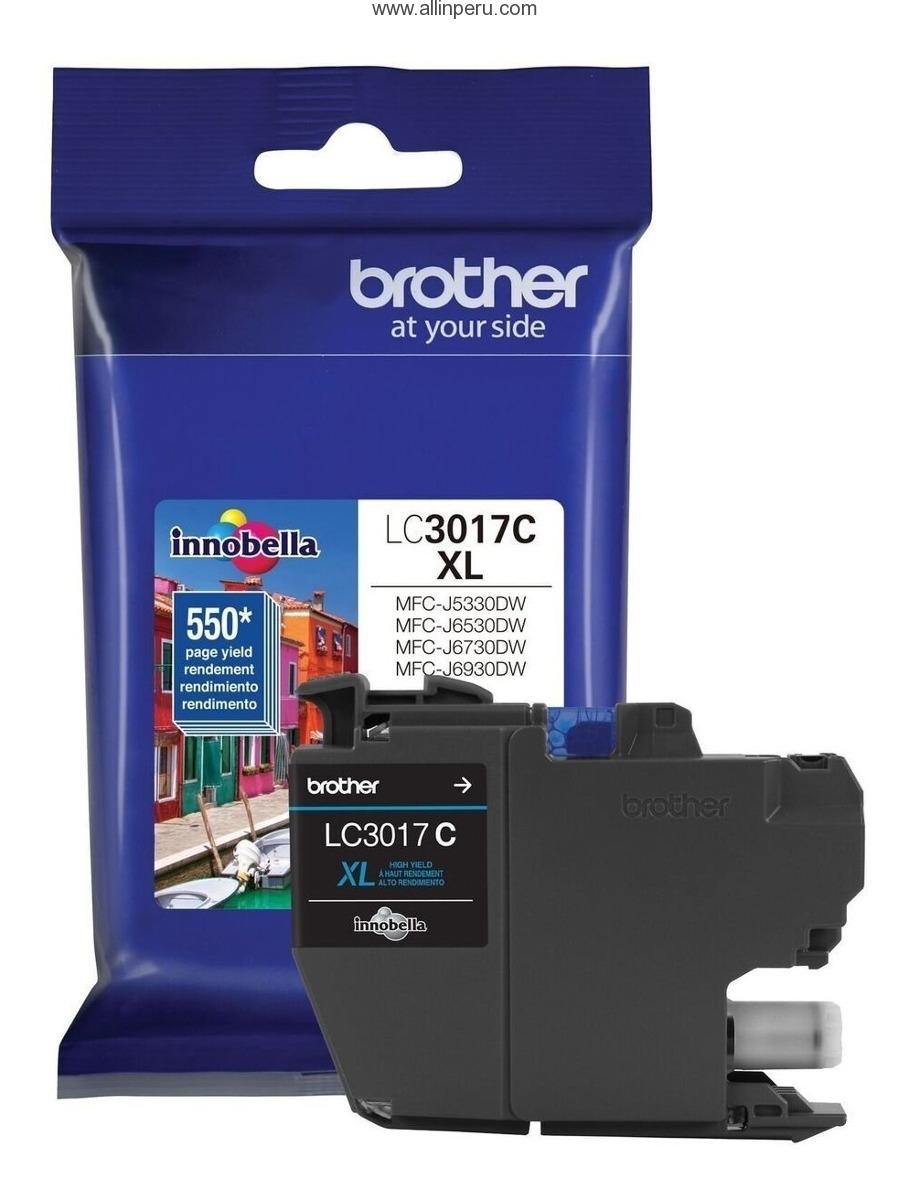 TINTA BROTHER LC-3017C CYAN MFCJ5330DW 550 PGS