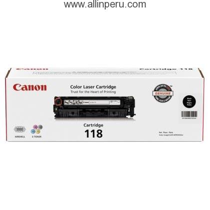 Toner Canon 118BK Negro