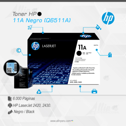 Toner HP 11A Negro (Q6511A)