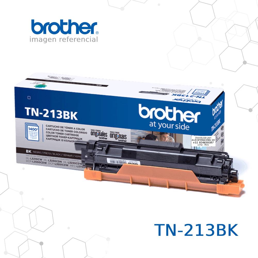 Cartucho de Tóner Brother TN-213BK Negro 1400 Páginas