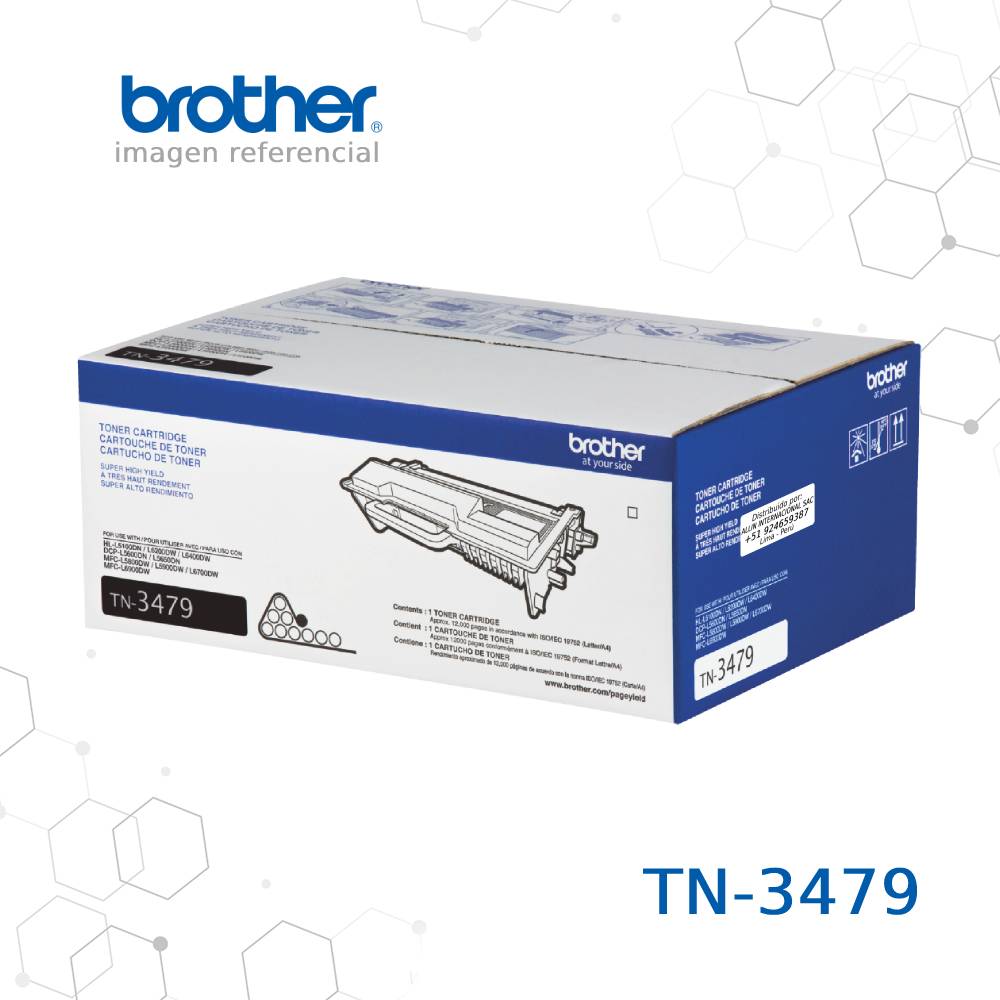 Cartucho de Tóner Brother TN-3479 Negro