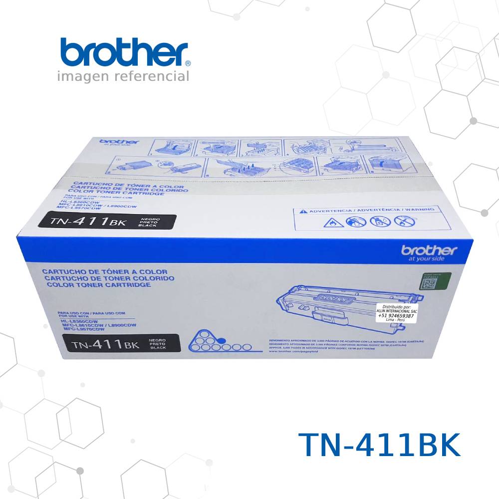 Cartucho de Tóner Brother TN-411BK Negro 3