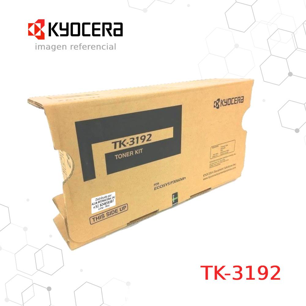 Cartucho de Tóner Kyocera TK-3192 Negro