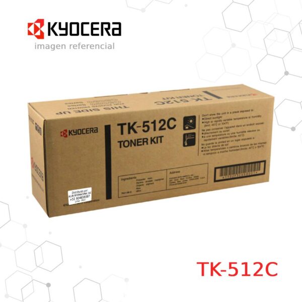 Cartucho de Tóner Kyocera TK-512C Cyan
