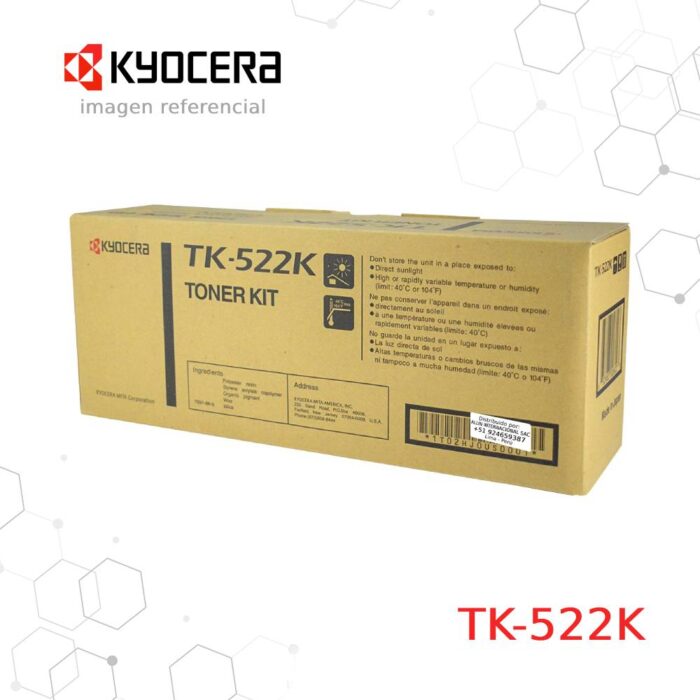 Cartucho de Tóner Kyocera TK-522K Negro