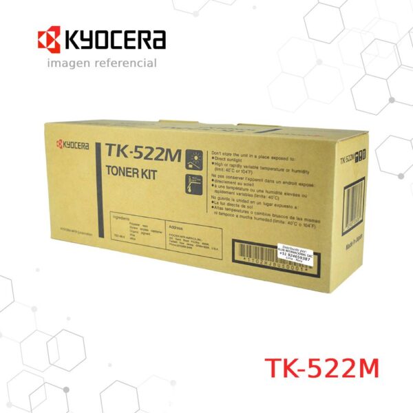 Cartucho de Tóner Kyocera TK-522M Magenta