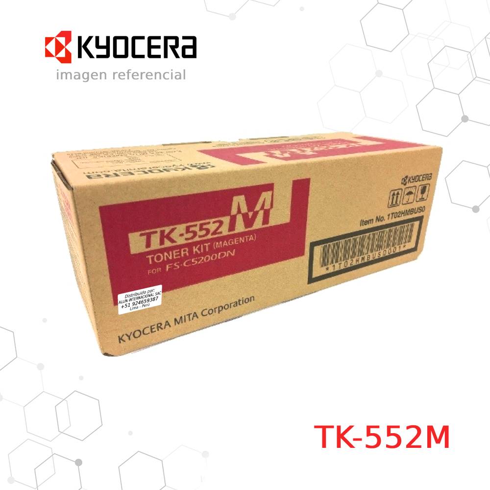 Cartucho de Tóner Kyocera TK-552M Magenta