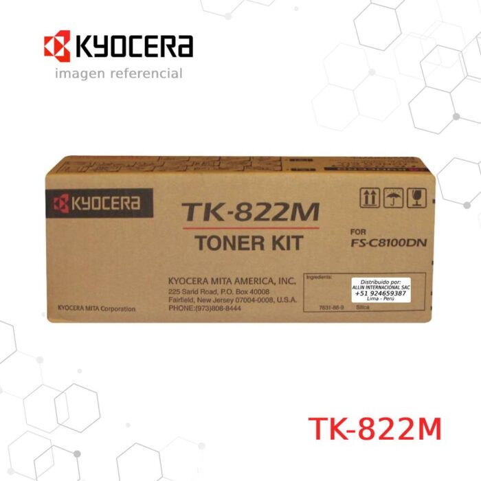 Cartucho de Tóner Kyocera TK-822M Magenta