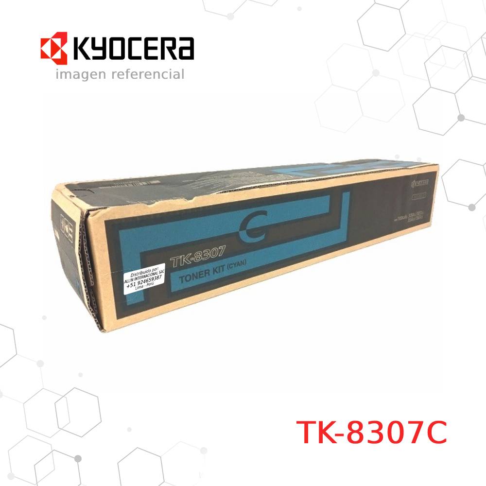 Cartucho de Tóner Kyocera TK-8307C Cyan