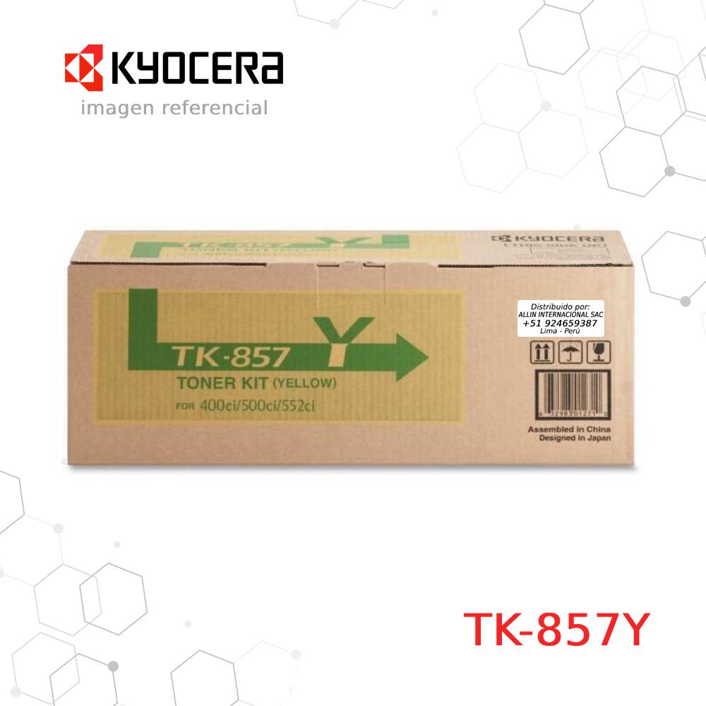 Cartucho de Tóner Kyocera TK-857Y Amarillo