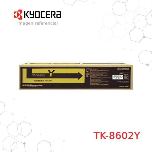 Cartucho de Tóner Kyocera TK-8602Y Amarillo