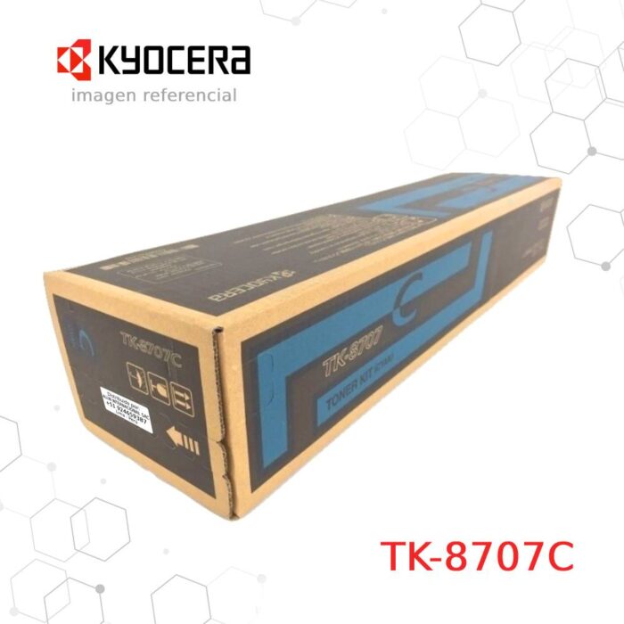 Cartucho de Tóner Kyocera TK-8707C Cyan