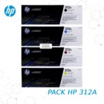 Cartuchos de tóner HP 312A Pack CF380A CF381A CF382A CF383A Negro Cian Magenta Amarillo