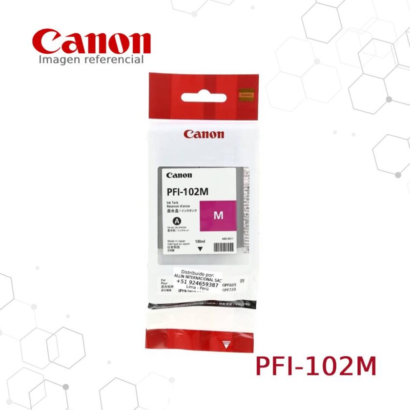 Tinta Canon PFI-102M Magenta
