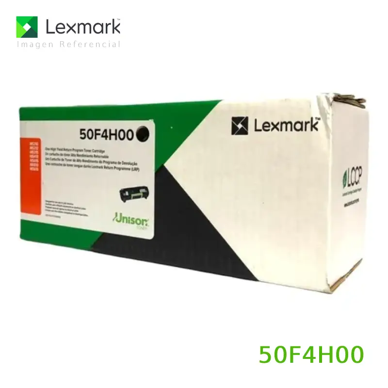 Tóner Lexmark 50F4H00 este cartucho está hecho para impresoras Lexmark MS610dn