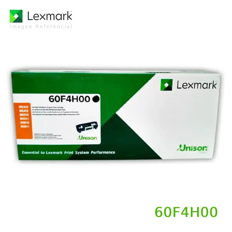 Tóner Lexmark 60F4H00 este cartucho está hecho para impresoras Multifuncional Lexmark MX310dn