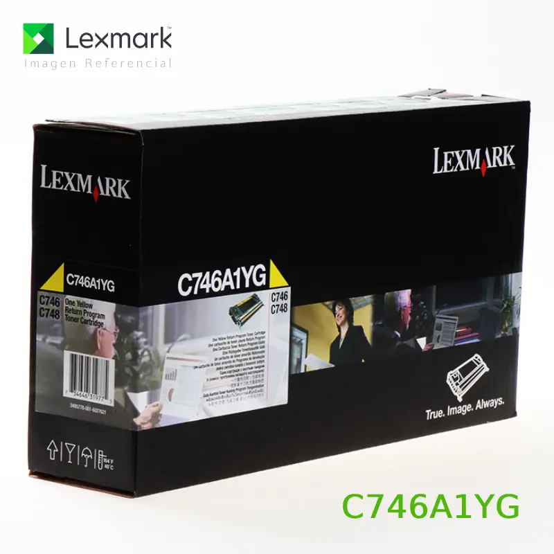 Tóner Lexmark C746A1YG este cartucho está hecho para impresoras Lexmark C748de