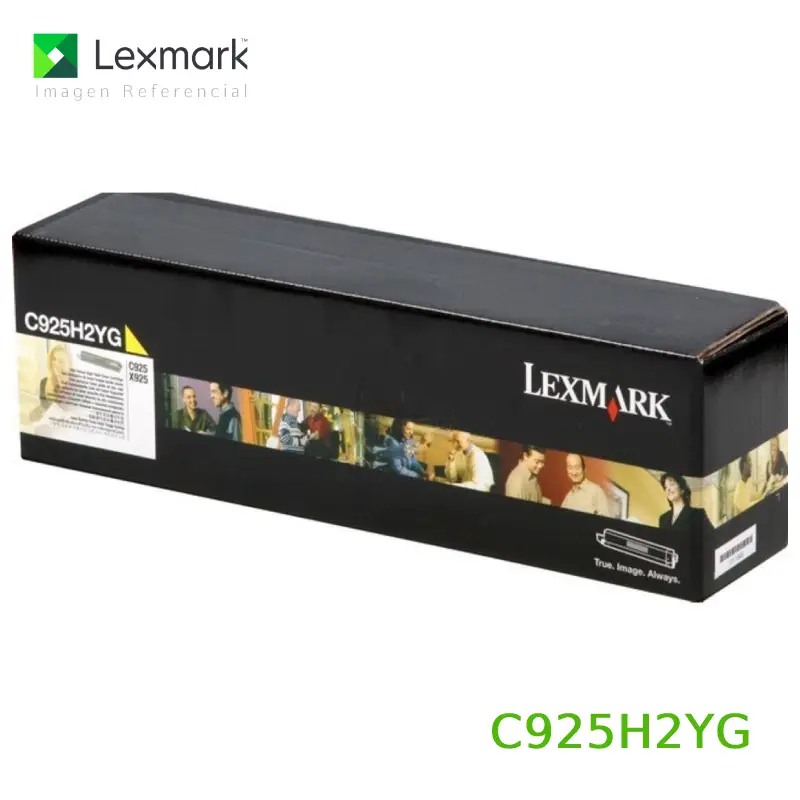 Tóner Lexmark C925H2YG este cartucho está hecho para impresoras Lexmark C925de