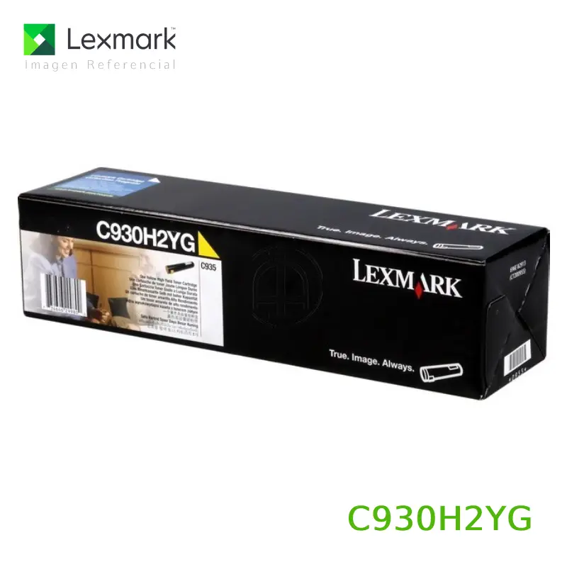Tóner Lexmark C930H2YG este cartucho está hecho para impresoras Lexmark C935dn
