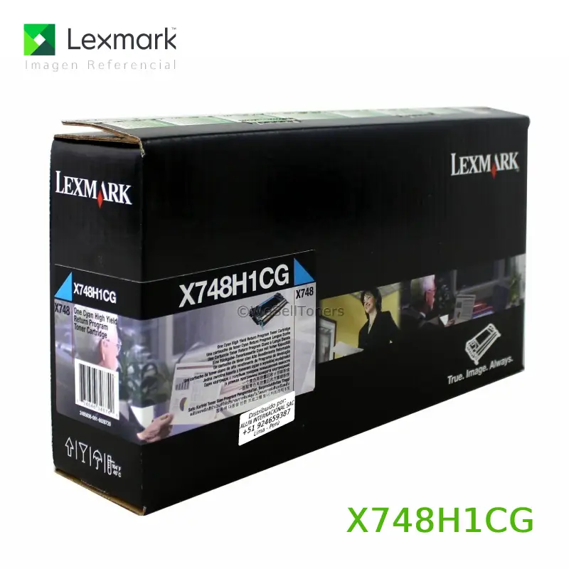 Tóner Lexmark X748H1CG este cartucho está hecho para impresoras Lexmark X748de