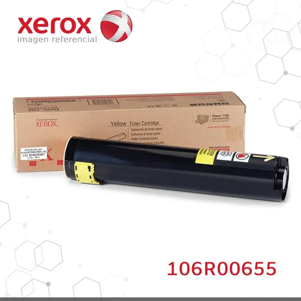 Tóner Xerox 106R00655 este cartucho está hecho para impresoras Phaser 7750