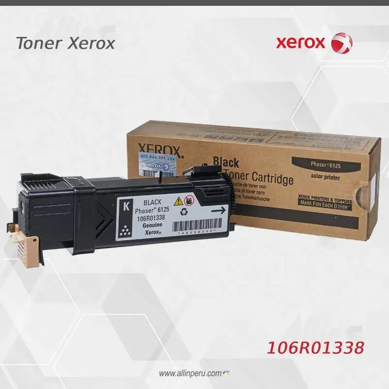 Tóner Xerox 106R01338 este cartucho está hecho para impresoras Phaser 6125