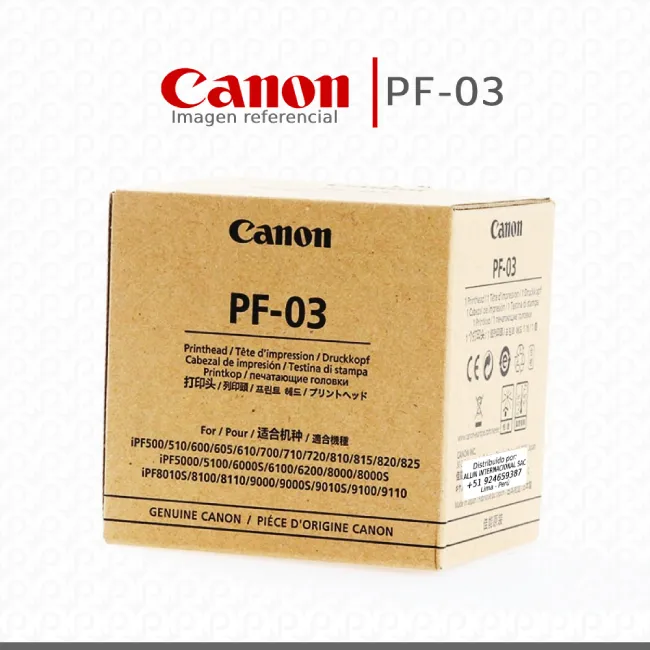 Cabezal Canon PF-03 nuevo para impresoras originales