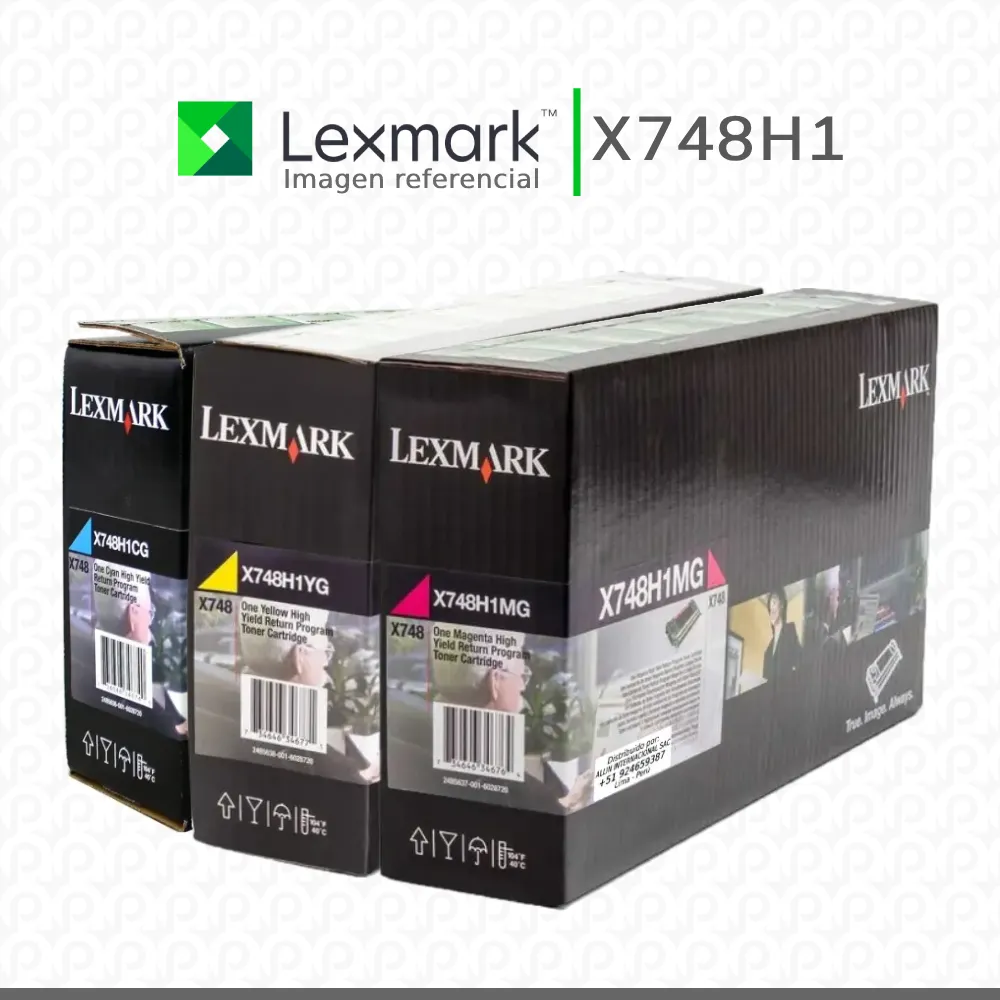 Kit Tóner X748H1 Lexmark para impresoras Lexmark X748de