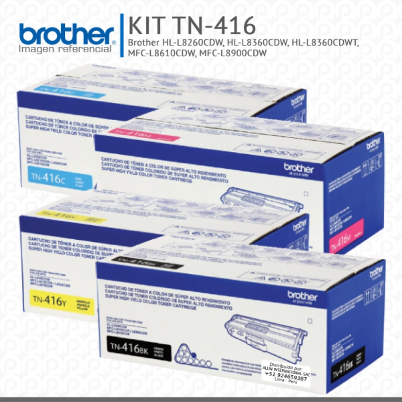 Kit de Tóner Brother TN-416 para MFC-L8610CDW