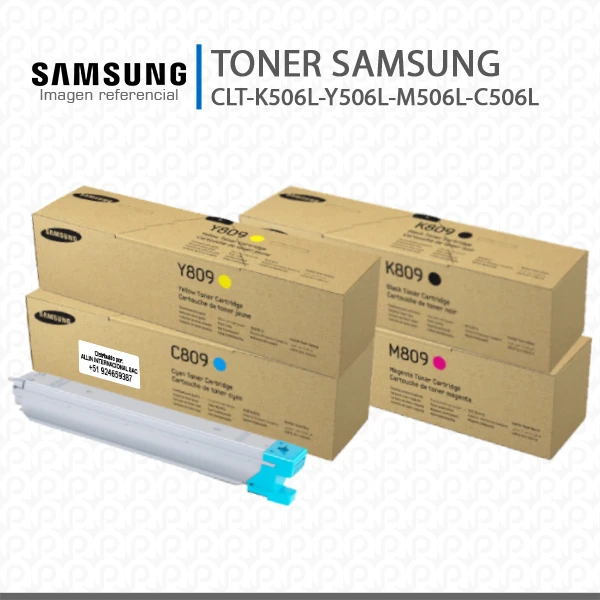 Tóner CLT-809S Samsung CLT-809S este cartucho es compatible con impresoras Samsung MultiXpress CLX-9251