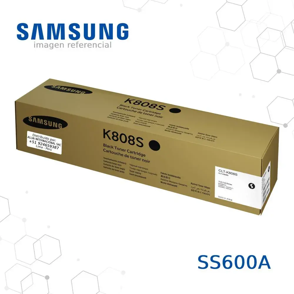 Tóner SS600A Samsung CLT-K808S este cartucho es compatible con impresoras Samsung MultiXpress K4250RX