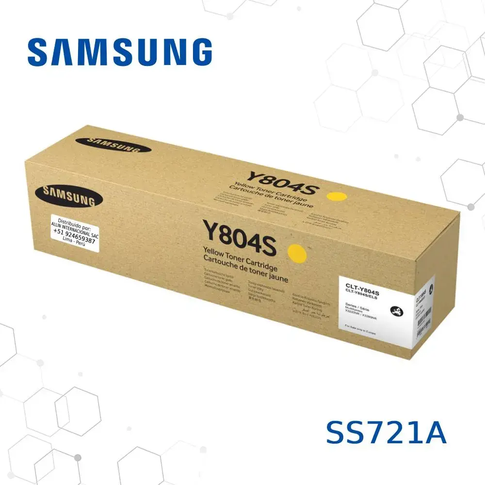 Tóner SS721A Samsung CLT-Y804S este cartucho es compatible con impresoras Samsung SL-X3280NR