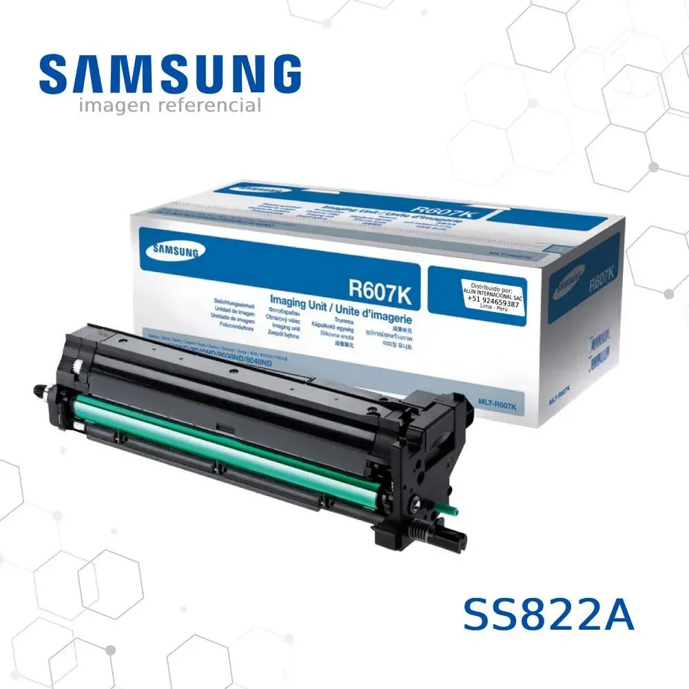 Tóner SS822A Samsung MLT-R607K este cartucho es compatible con impresoras Samsung CLX-9250ND