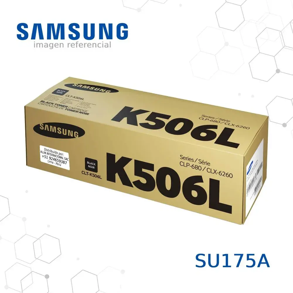 Tóner SU175A Samsung CLT-K506L este cartucho es compatible con impresoras Samsung CLP-680ND
