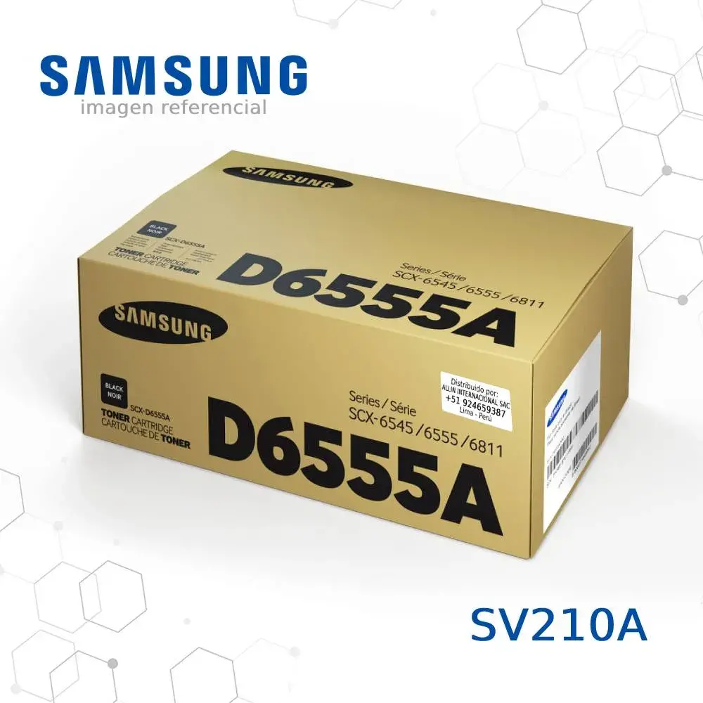 Tóner SV210A Samsung SCX-D6555A este cartucho es compatible con impresoras Samsung MultiXpress SCX-6555N