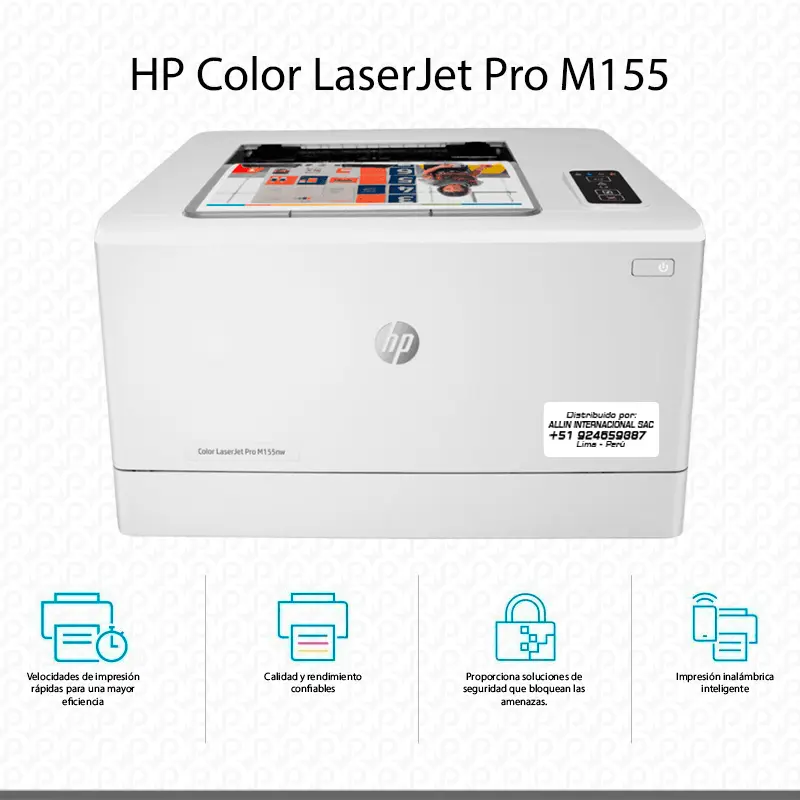 Impresora HP Color LaserJet Pro M155 imprime con tóner HP 215A