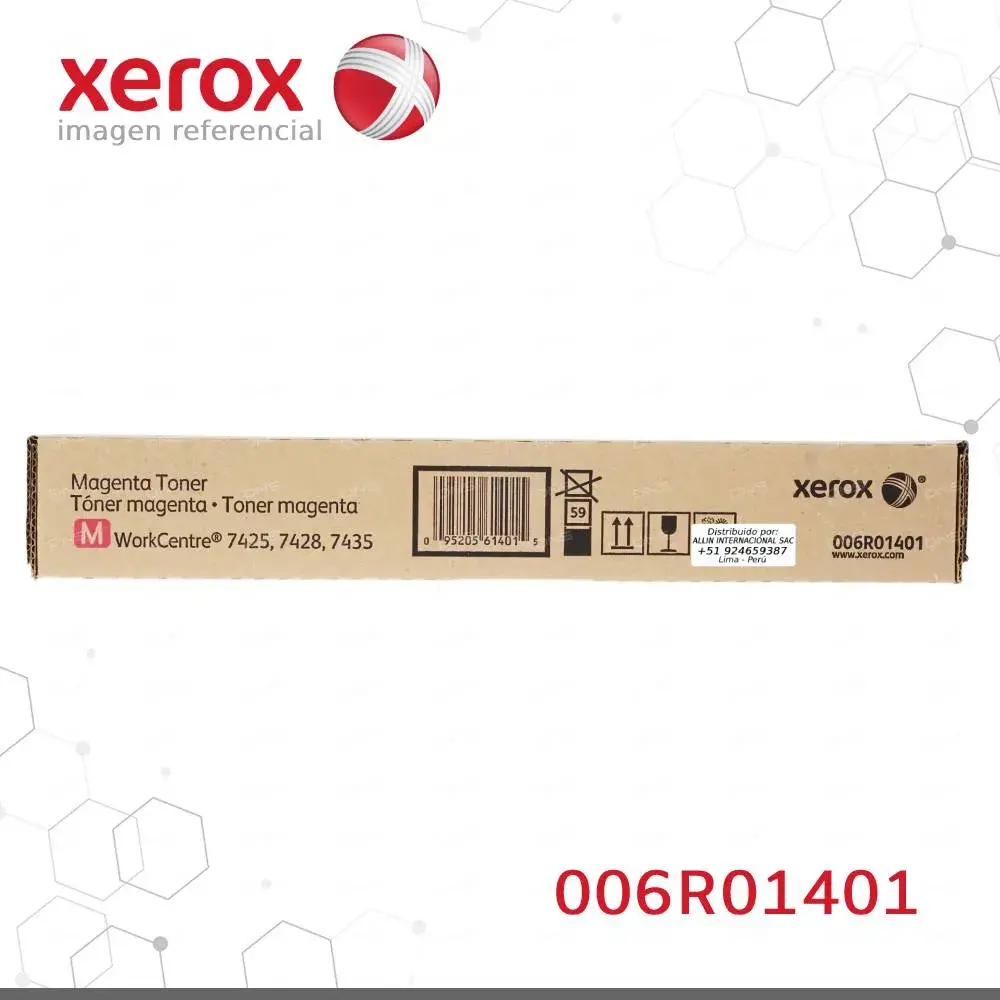 006R01401.webp Toner Xerox 006R01401 Magenta 15K Workcentre 7428, 7435, 7445 Alta capacidad - Imagen 1