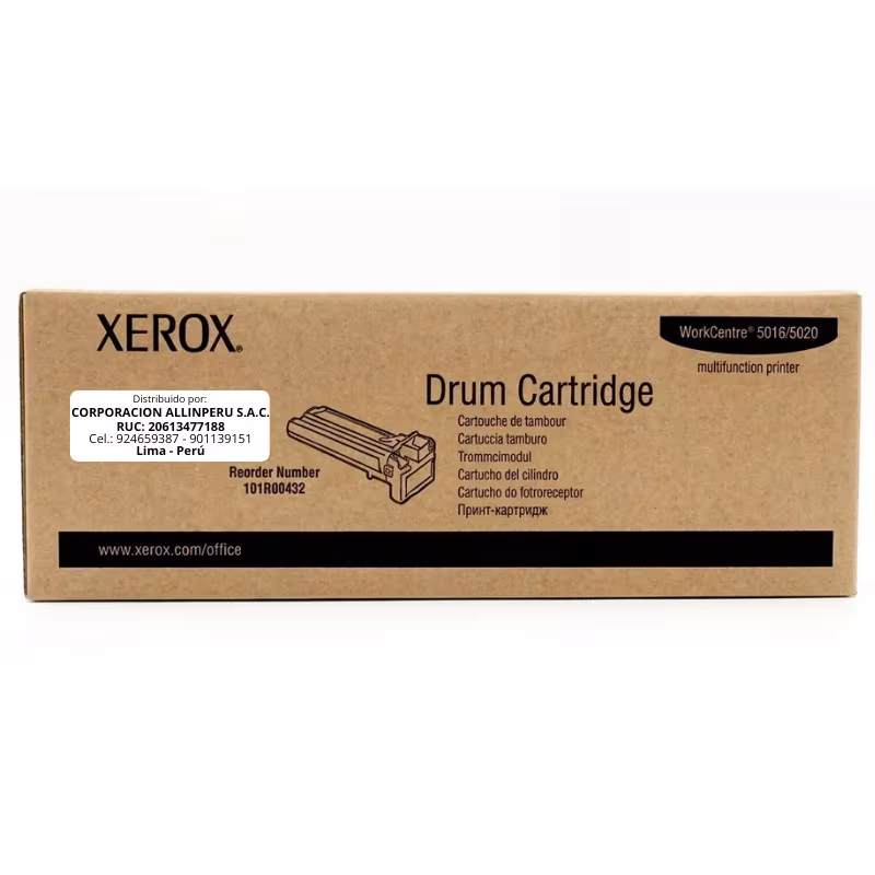 Foto de drum xerox 101r00432 workcentre 5020 original vista frontal