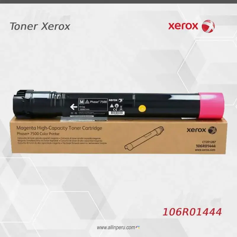 106R01444.webp Toner Xerox 106R01444 Magenta 17.8K Phaser 7500 Alta capacidad - Imagen 1