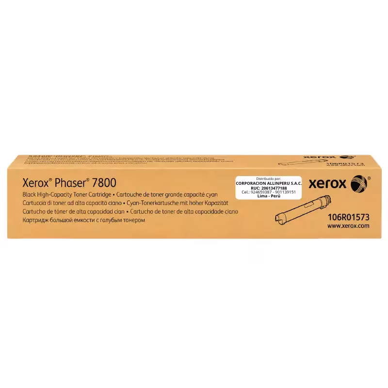 Tóner Xerox 106R01573 negro alta capacidad Phaser 7800