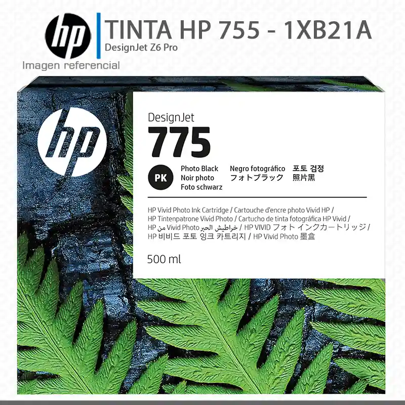 1XB21A.webp Tinta 775 HP 1XB21A Photo Black DesignJet Z9 500-ML - Imagen 1