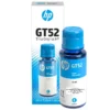 Botella de tinta HP GT52 cian M0H54AL 70ml vista frontal